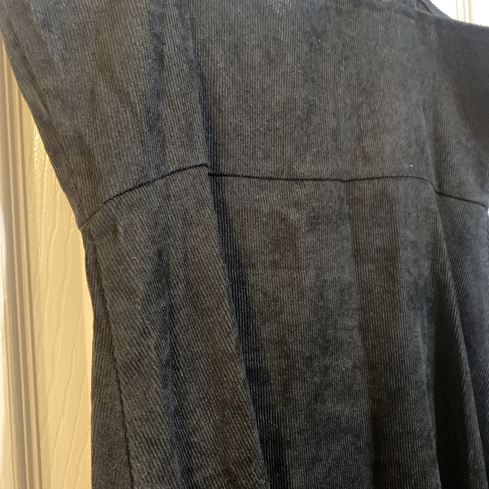 Shein Overall Corduroy, Dress Size S Pockets Mini Adjustable Black - Picture 7 of 11